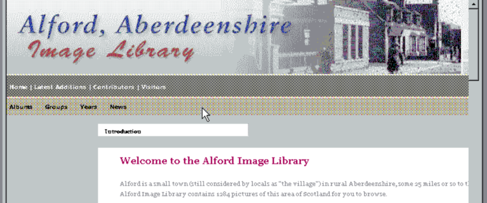 Screenshot of Alford Images Website
